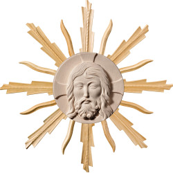 Cabeza de Cristo con aureola